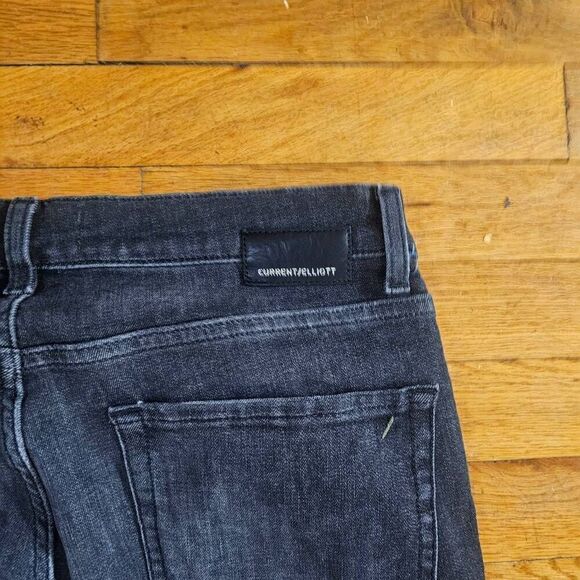 Current Elliott Black Boyfriend Straight Jeans Size 31 - Picture 9 of 10